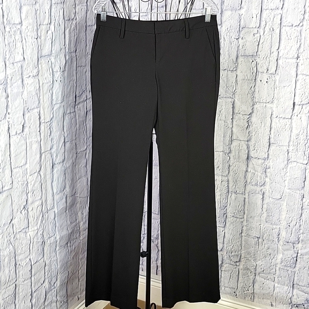 *GAP Stretch Straight‎ Fit Black Dress Trouser Pants